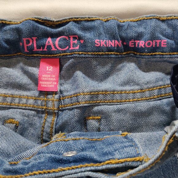 The Children's Place Skinny Jeans Size 12 Girls Blue Denim Stretch Waistband - Picture 8 of 8